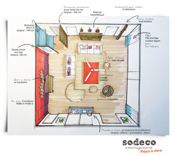 amenagement-piece a vivre