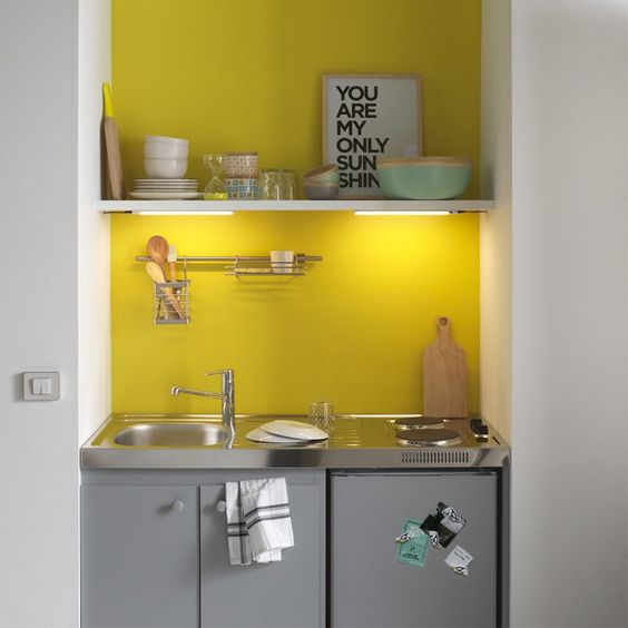 kitchenette-jaune