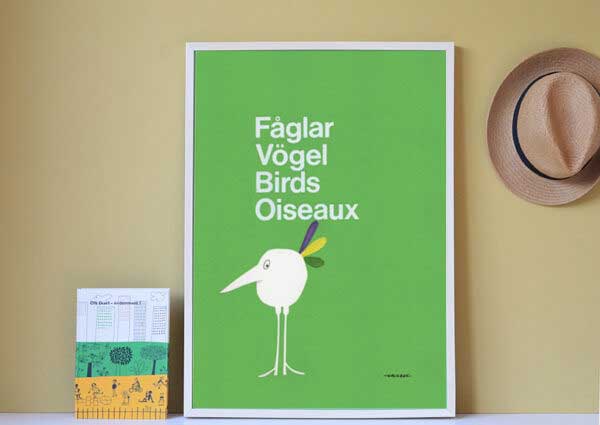Affiche the bird collection Olle Eksel© 50x70cm – Image 3