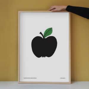 Affiche Black Apple 50x70cm