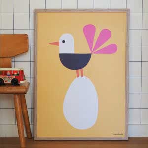 Affiche L’œuf et l’oiseau 50x70cm