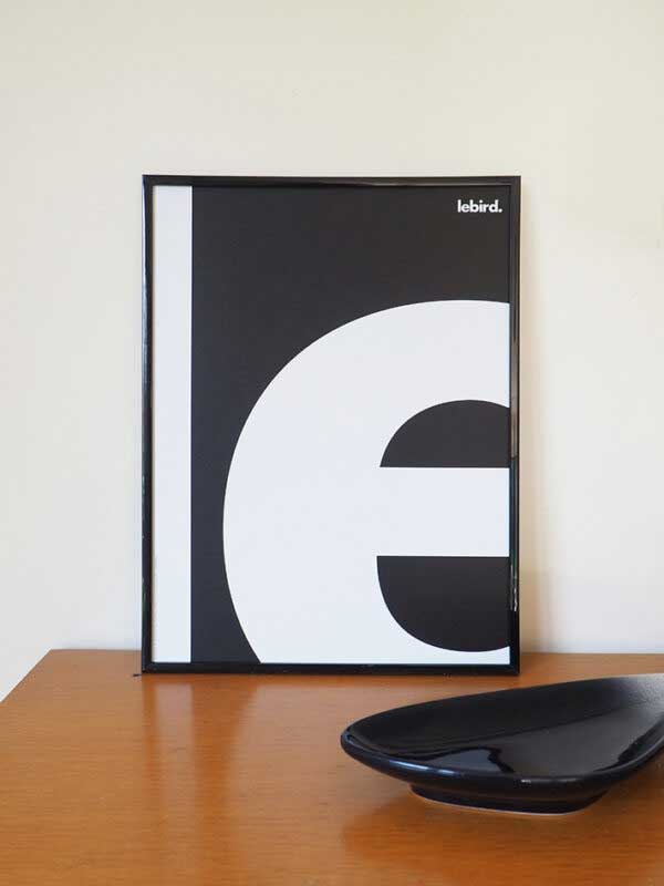 Affiche Noire Typo (le) 30x40cm – Image 2