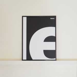 Affiche Noire Typo (le) 30x40cm