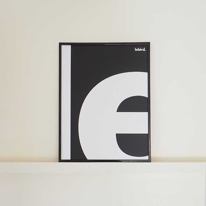 Affiche Noire Typo (le) 30x40cm