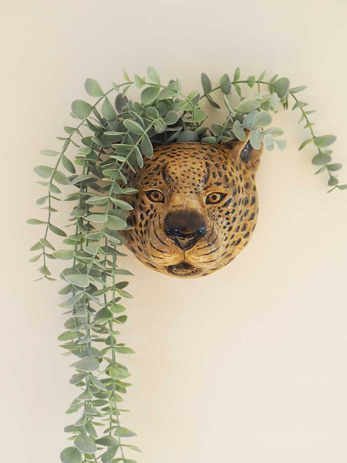 Vases léopard mural