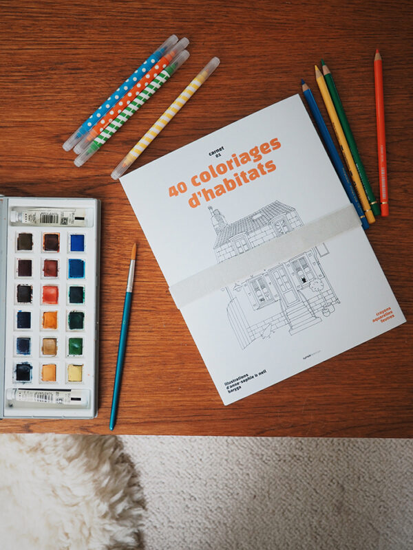 Carnet de 40 coloriages d'habitats – Image 6