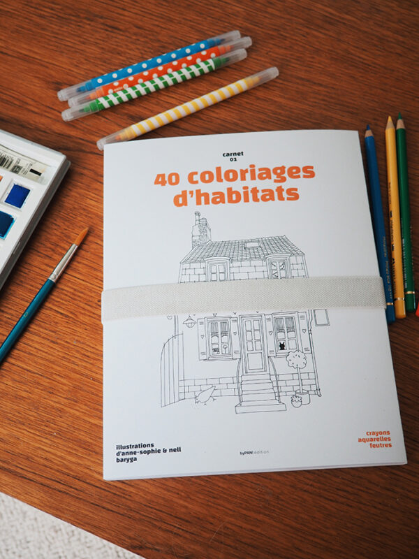 Carnet de 40 coloriages d'habitats – Image 2