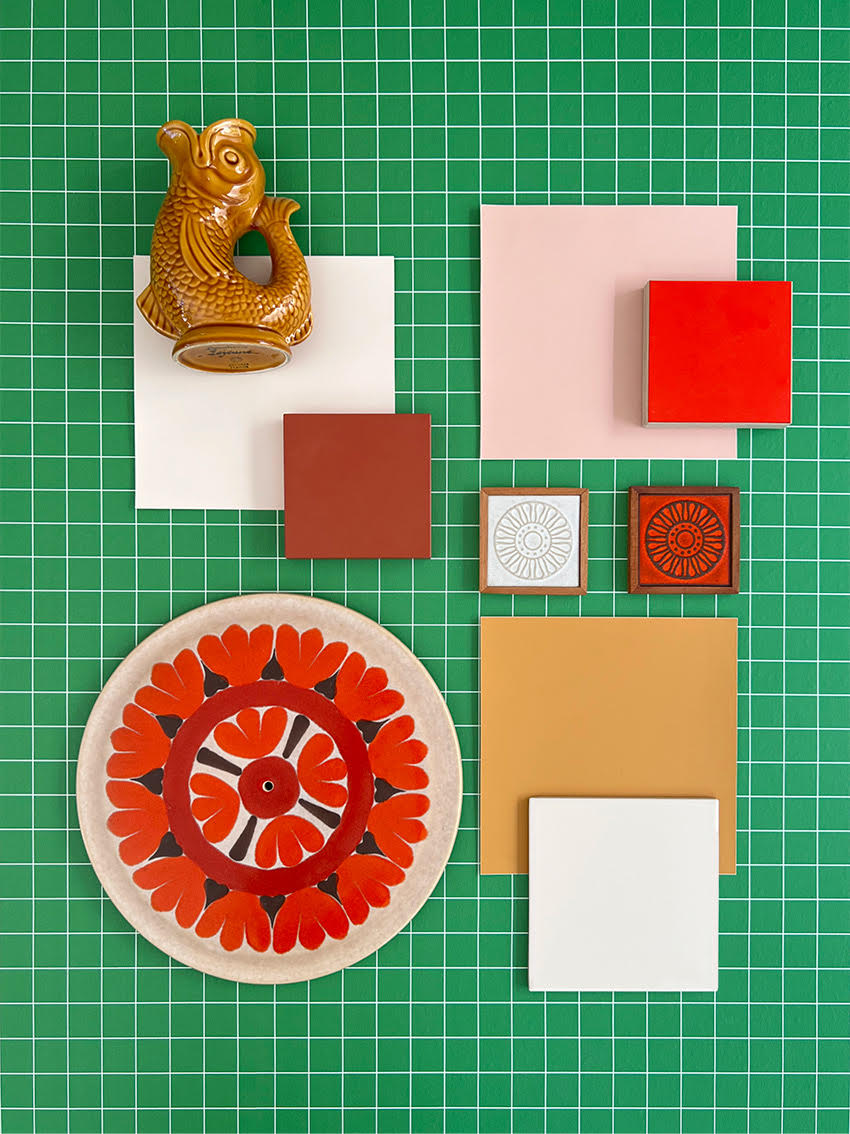 Papier Peint VERT POP à petits carreaux blancs – Image 3